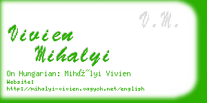 vivien mihalyi business card